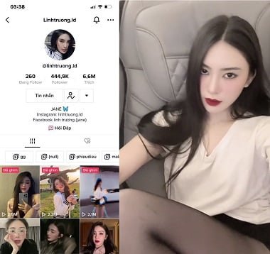 Linh Truong Tiktoker แสดงให้เห็นถึงดวงตาที่ร้อนแรง
