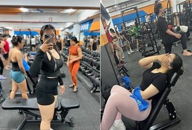 ความรักเป็นไฟกับสาวออกกำลังกายต่อสาธารณะ